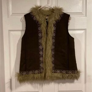 Women’s LOFT Faux Fur Bohemian Vest